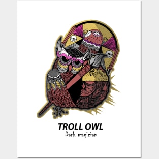 Dark Magician Troll owl Posters and Art